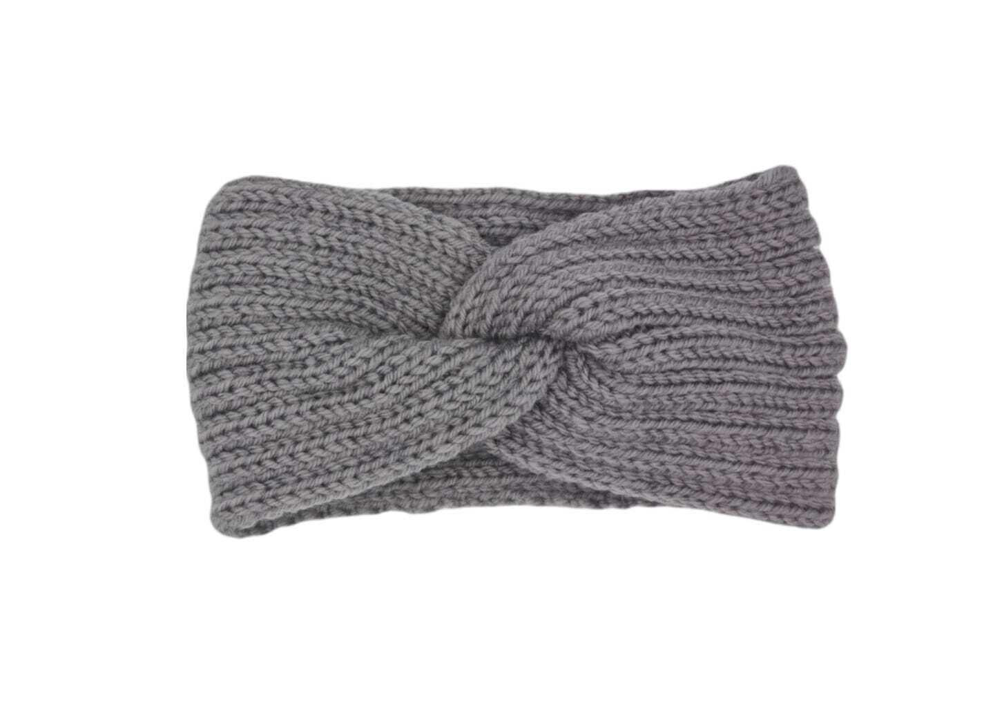 Hoofdband winter - dames - vrouwen - grijs