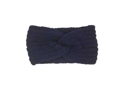 Hoofdband winter - dames - vrouwen - donkerblauw