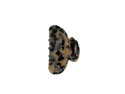 Haarklem - haarklauw (groot) - panter - leopard - grijs
