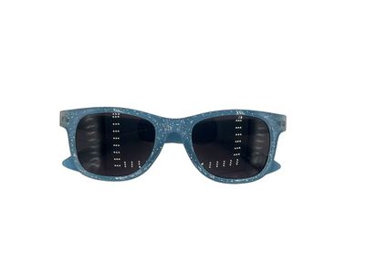 Kinder-zonnebril voor jongens/meisjes - kindermode - fashion - zonnebrillen - blauw - glitter