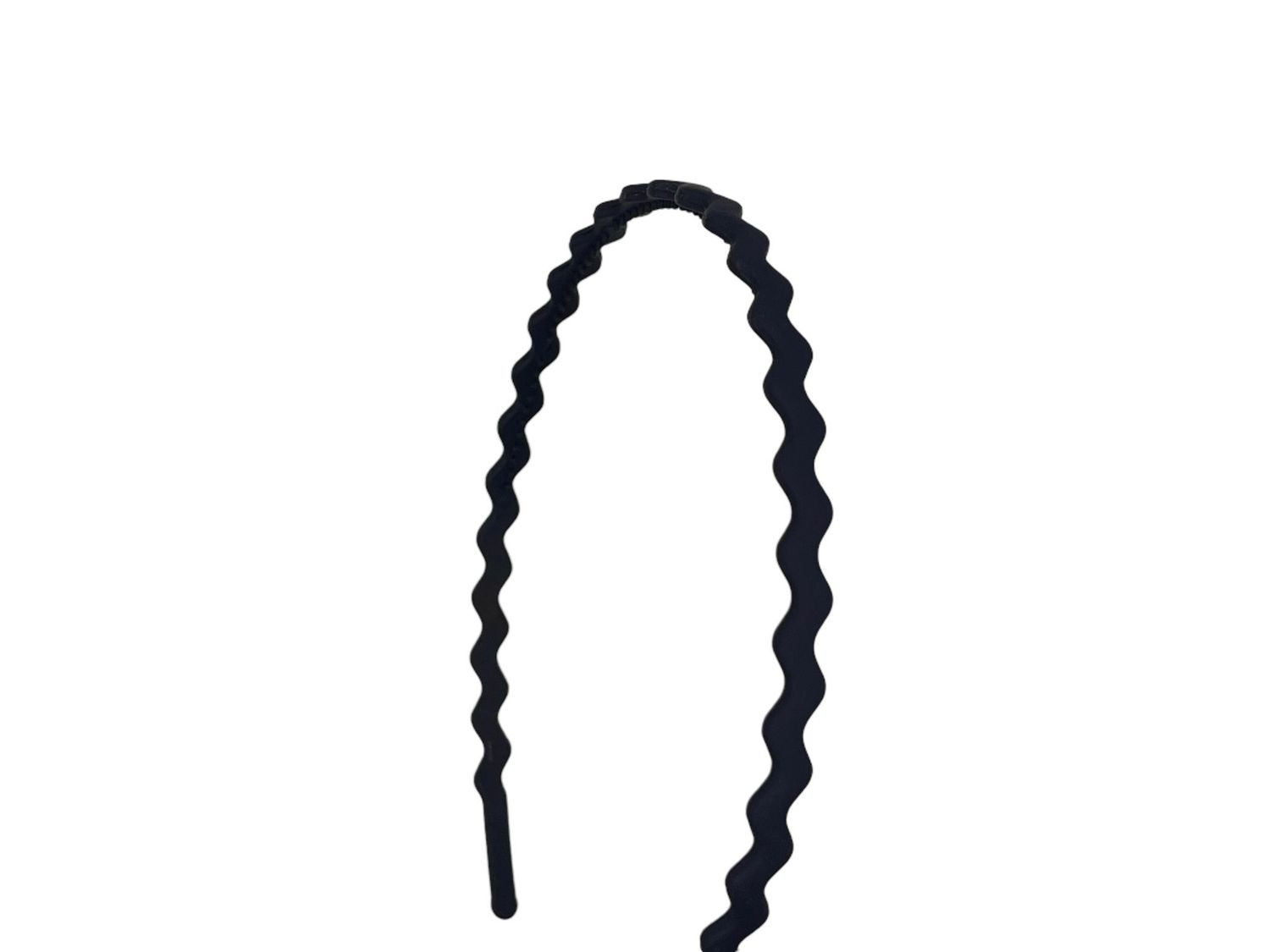Diadeem - basic - haarband - tandjes - golfjes - kunststof - donkerblauw