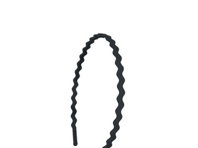 Diadeem - basic - haarband - tandjes - golfjes - kunststof - lichtblauw
