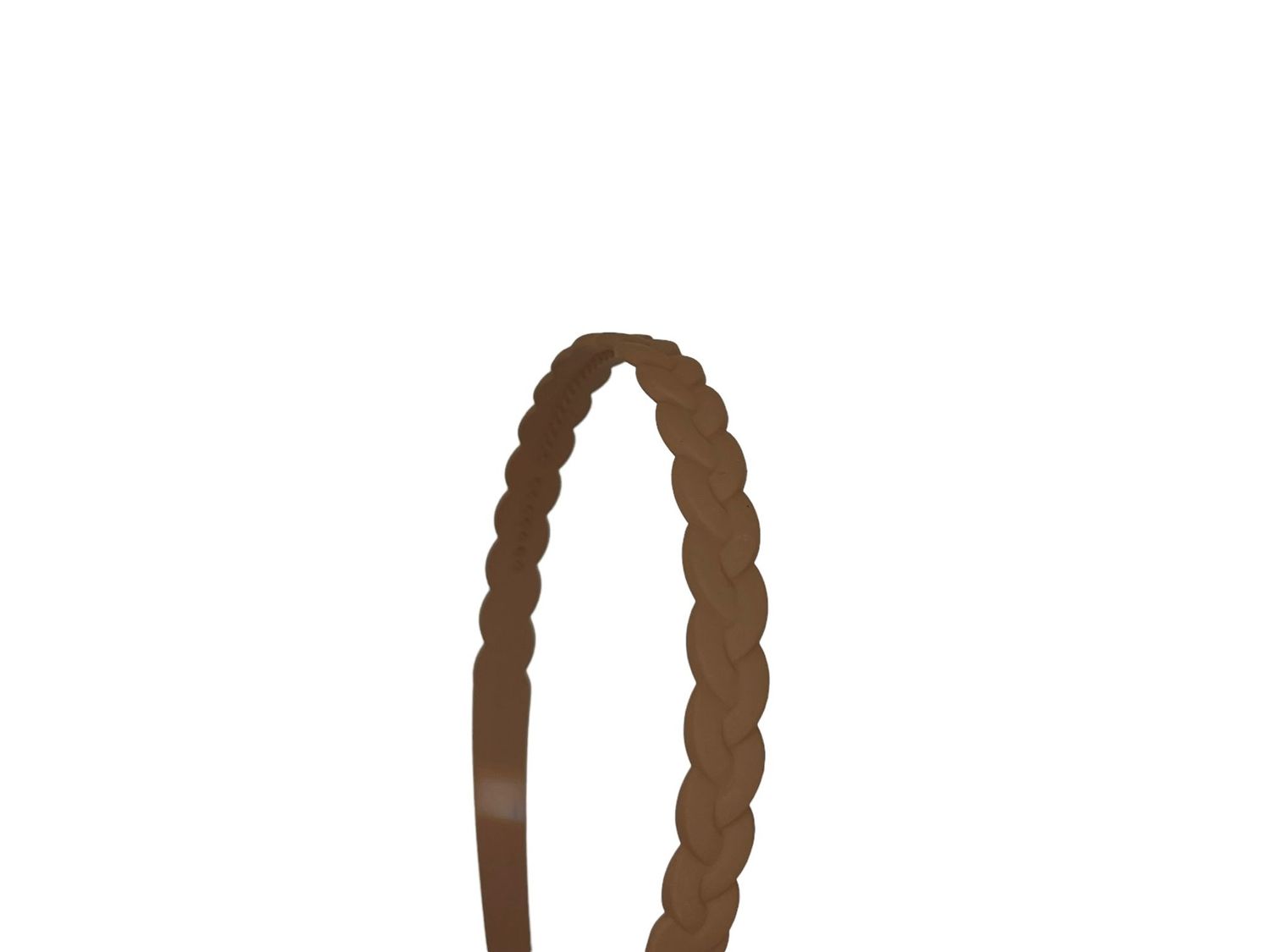 Diadeem - basic - haarband - vlecht - kunststof - tandjes - khaki