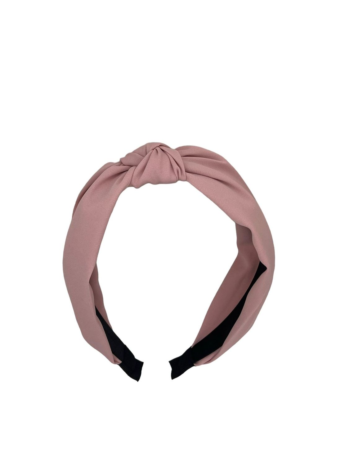 Diadeem - stof - haarband - met knoop - roze