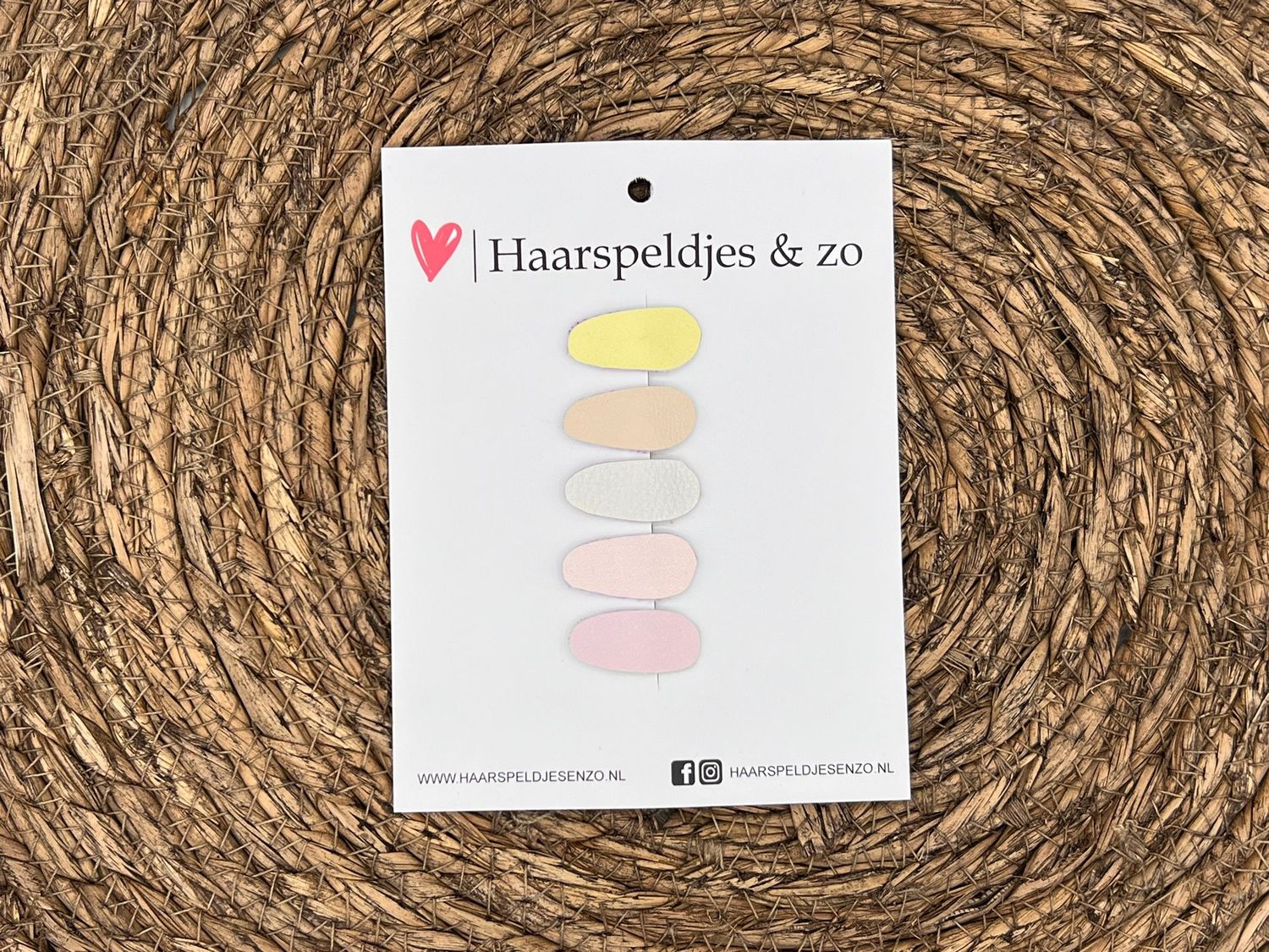 Baby haarspeldjes setje 56 - mini - 2cm groot - voor de eerste lokjes haar - geel/roze/oranje/wit