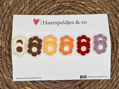 Haarspeldje antislip - baby&#39;s - kinderen - meisjes - setje 45 - mix - bloemetjes