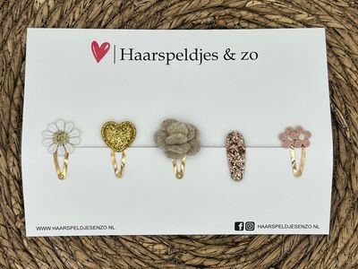 Try-out mix 32 - mix van verschillende speldjes -goud/beige - glitters - kerst - feestdagen - 3 cm speldjes