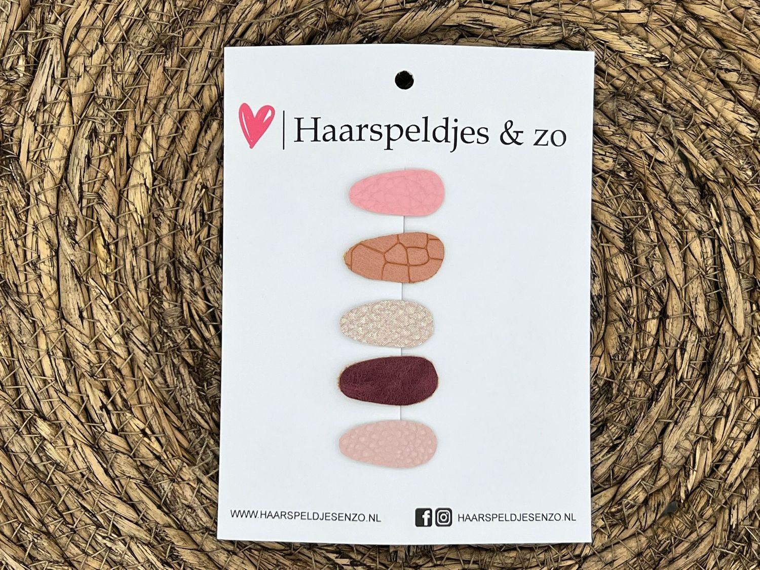 Baby haarspeldjes setje 74 - mini - 2cm groot - voor de eerste lokjes haar - roze