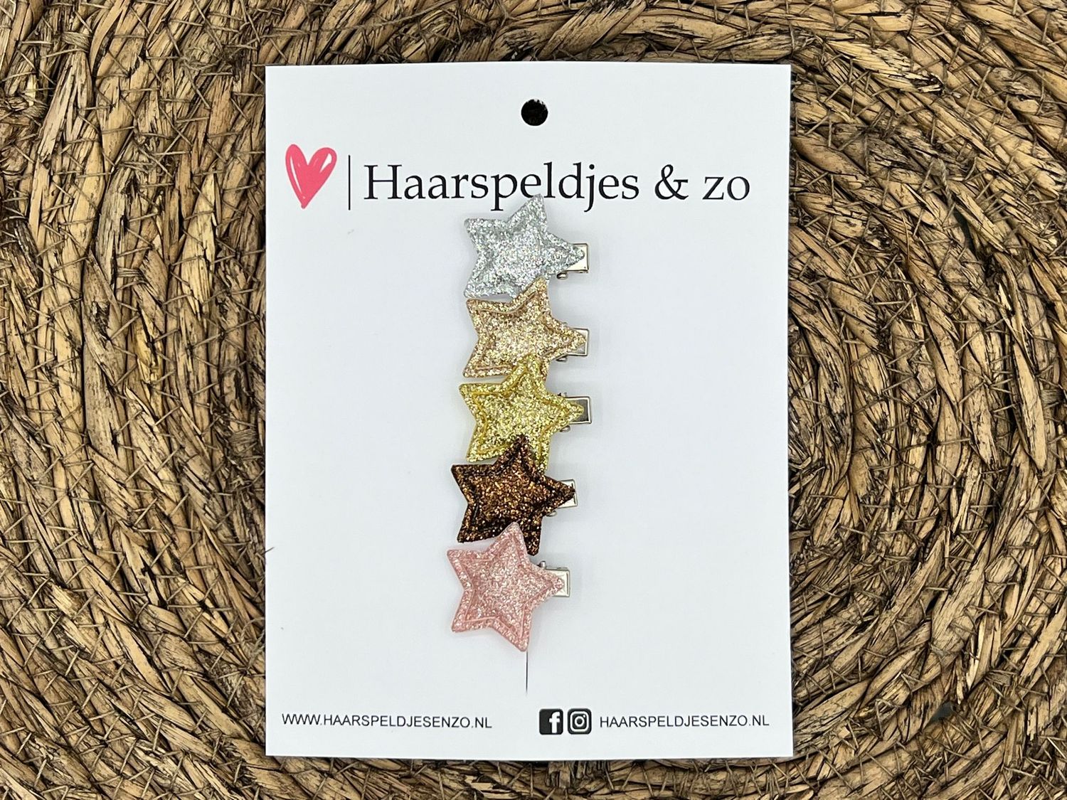 Mini clip - baby haarspeldjes setje 14 - mini - 2cm groot - voor de eerste lokjes haar - alligator clip - sterretjes - glitters - kerst - feestdagen - zilver/goud/bruin/roze