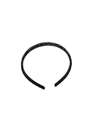 Diadeem - haarband - haaraccessoire - kinderen - volwassenen - kerst - feestdagen - chunky - glitters - glimmend - donkerblauw
