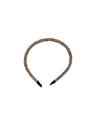 Diadeem - haarband - haaraccessoire - kinderen - volwassenen - kerst - feestdagen - chunky - glitters - glimmend - goud/zilver