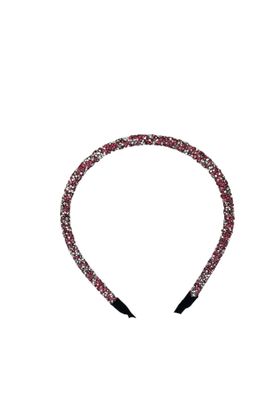 Diadeem - haarband - haaraccessoire - kinderen - volwassenen - kerst - feestdagen - chunky - glitters - glimmend - roze