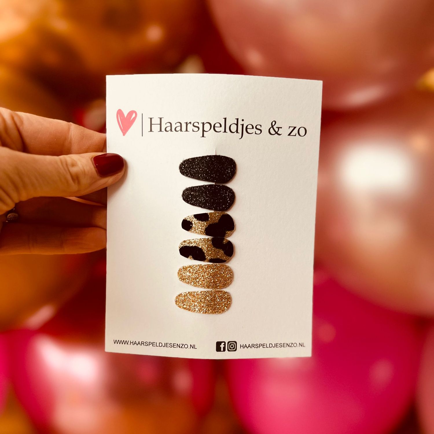 Baby haarspeldjes setje 78 - mini - 2cm groot - voor de eerste lokjes haar - glitters - kerst - feestdagen - zwart - goud