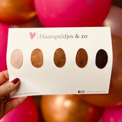 Haarspeldje antislip - baby&#39;s - kinderen - meisjes - setje 23 - mix - imitatieleer