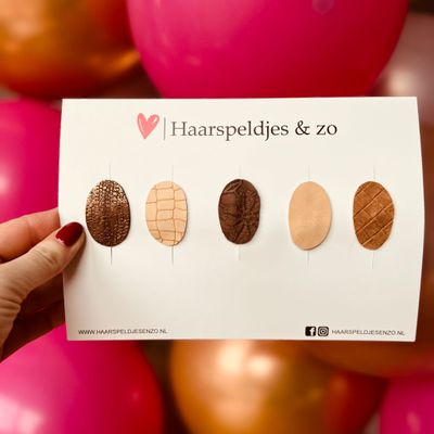 Haarspeldje antislip - baby&#39;s - kinderen - meisjes - setje 30 - mix - imitatieleer