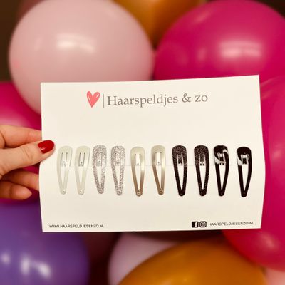 Haarspeldjes basic - mix - 5 cm