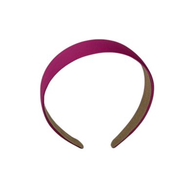 Diadeem - stof - haarband - fuchssia roze
