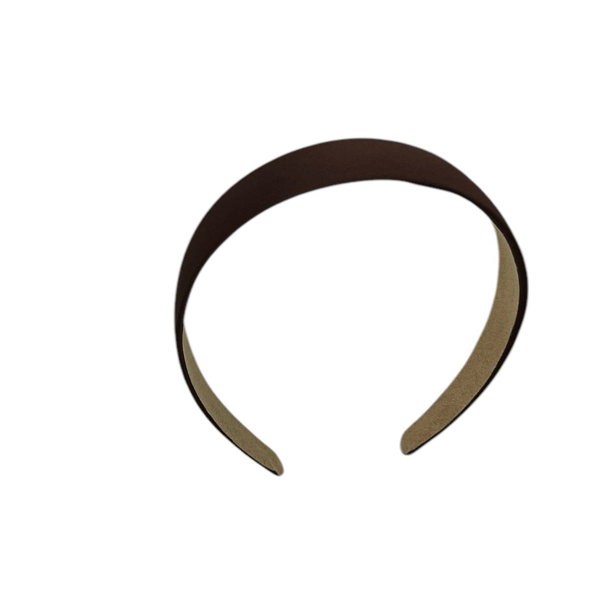 Diadeem - stof - haarband - donkerbruin