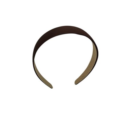 Diadeem - stof - haarband - donkerbruin