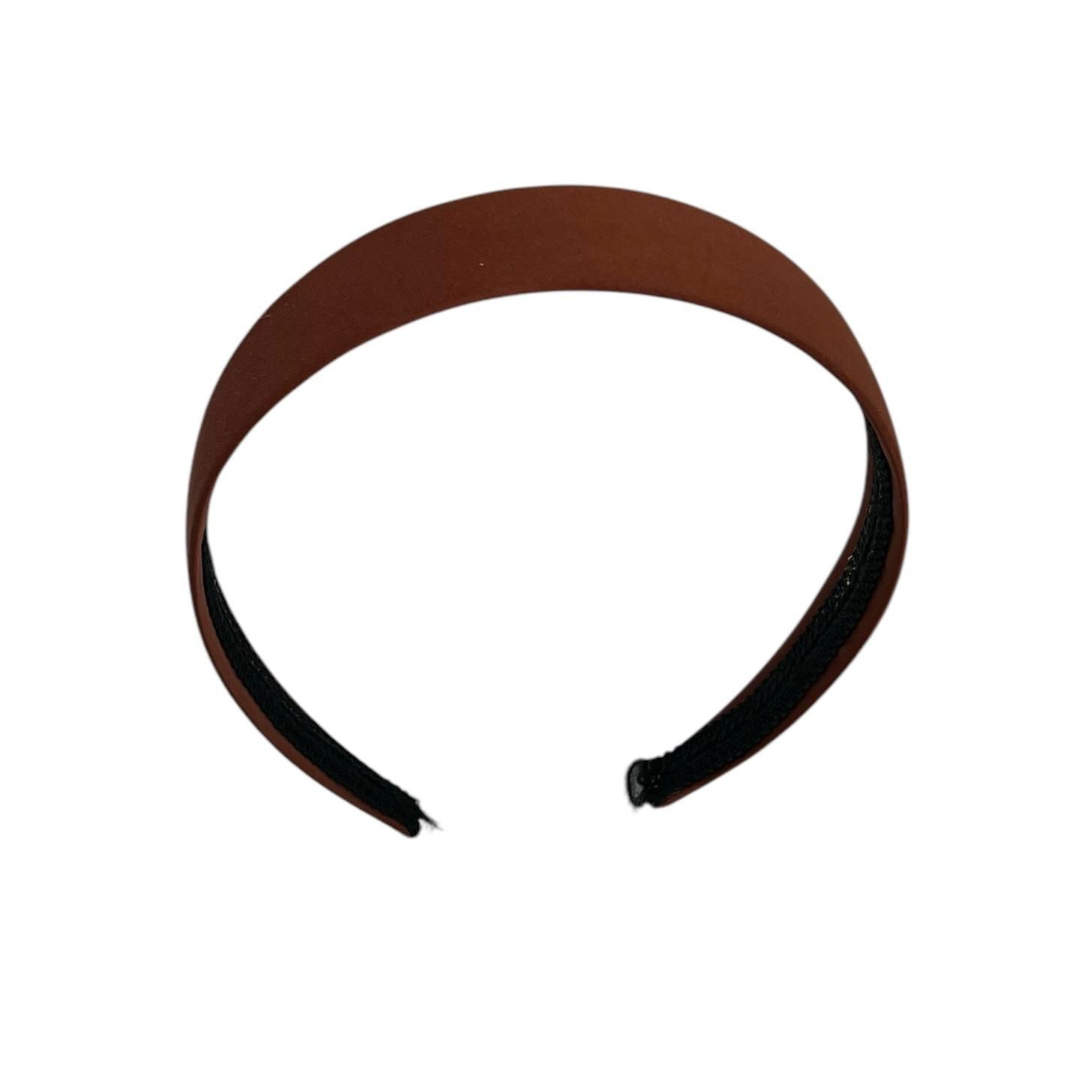 Diadeem - stof - haarband - donkerbruin
