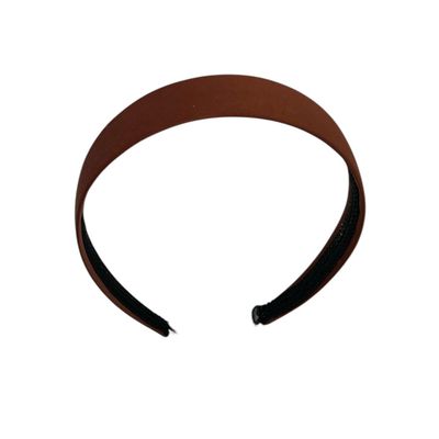 Diadeem - stof - haarband - donkerbruin