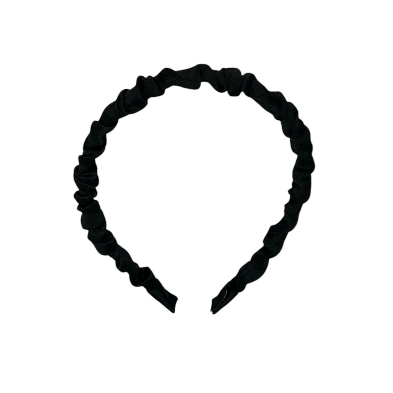 Diadeem - stof - haarband - zwart