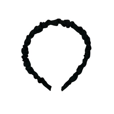 Diadeem - stof - haarband - zwart