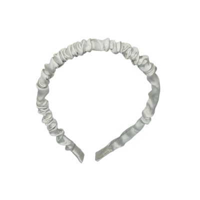Diadeem - stof - haarband - wit
