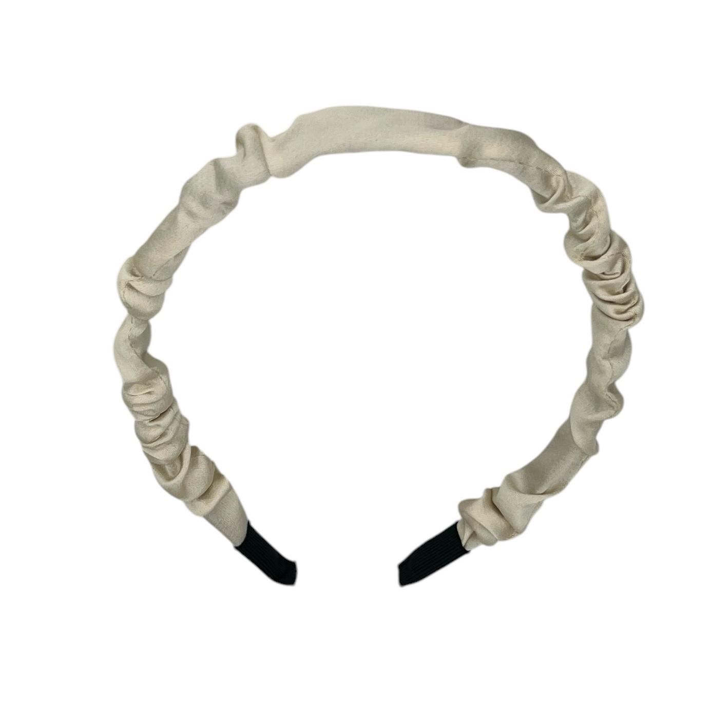 Diadeem - stof - haarband - offwhite