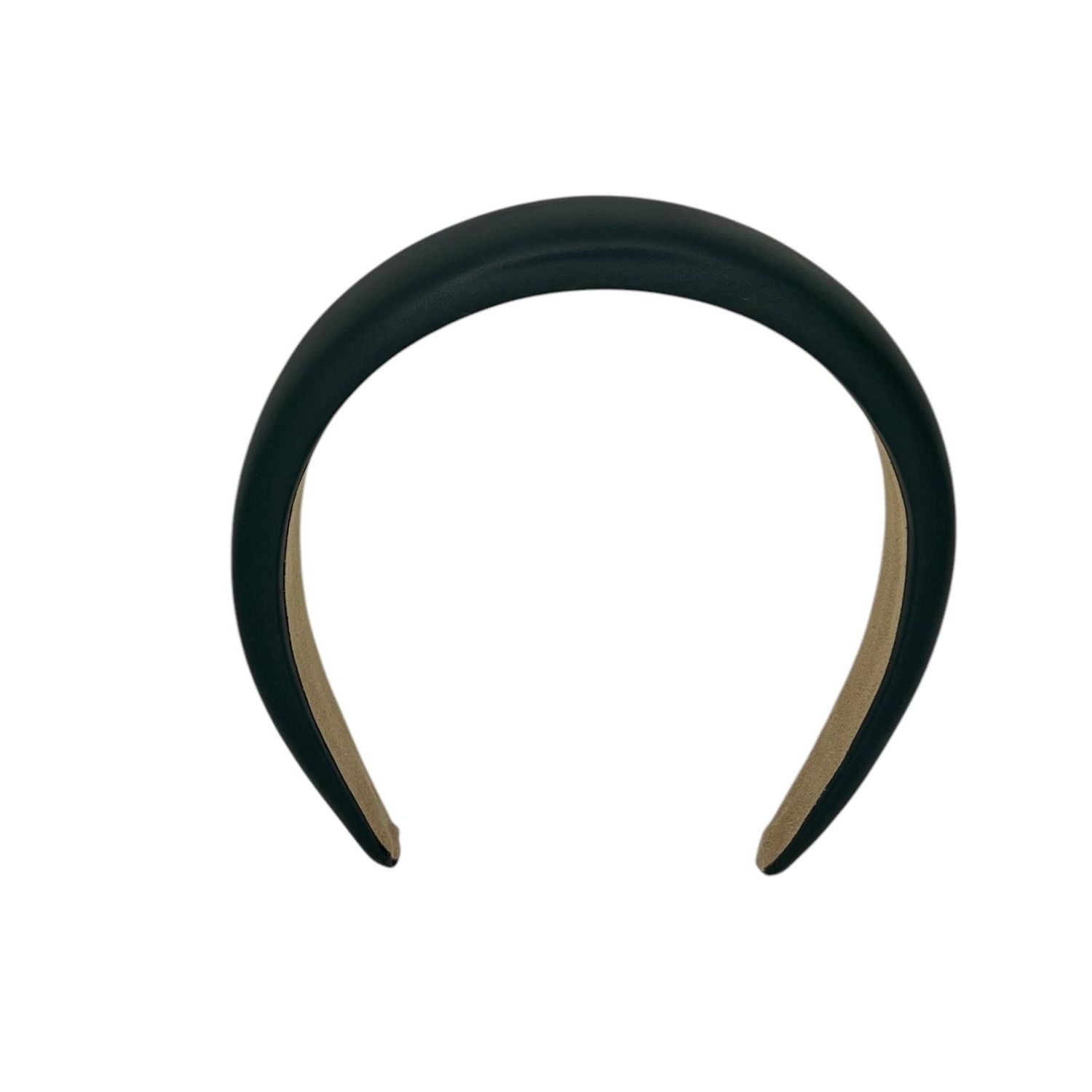Diadeem - haarband - leer (imiatie) - donkergroen