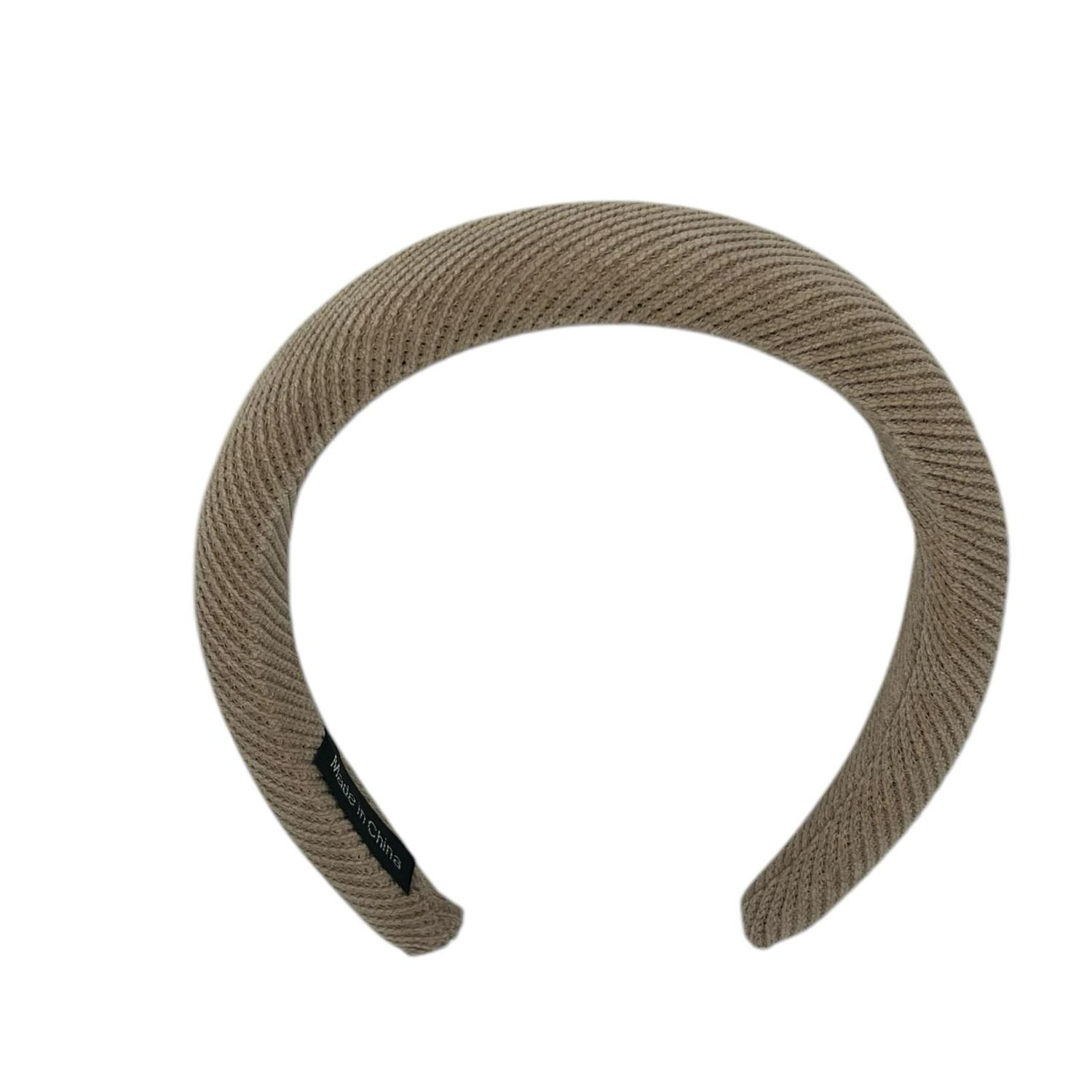 Diadeem - stof - haarband - taupe