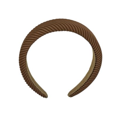 Diadeem - stof - haarband - bruin