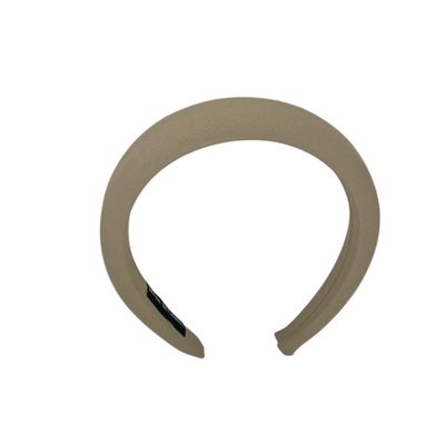 Diadeem - stof - haarband - taupe/huidskleur