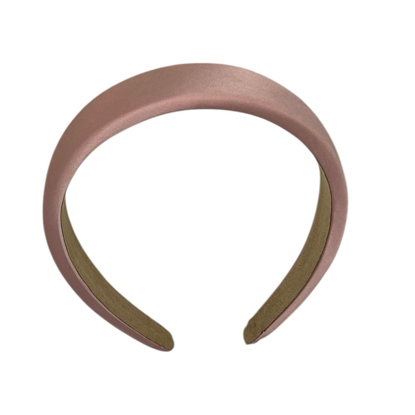 Diadeem - stof - haarband - roze - zacht glimmend
