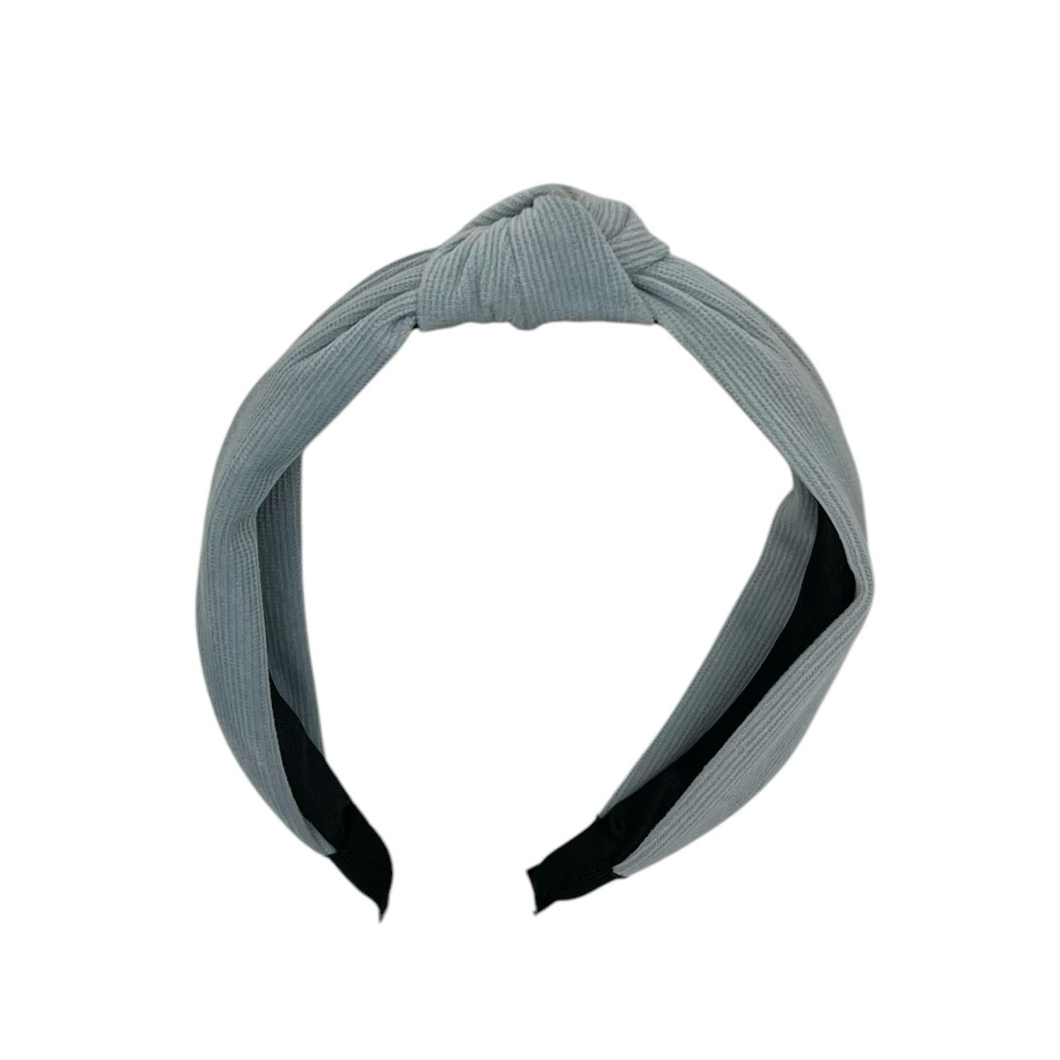 Diadeem - stof - haarband - lichtblauw - rib - corduroy