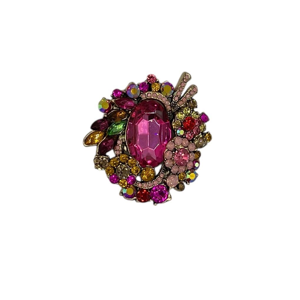 Broche - speld voor jas, sjaal of kleding - pin - mode - vrouwen - meisjes - amulet - kleurrijk