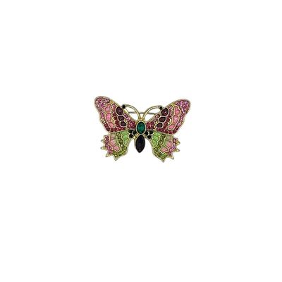 Broche - speld voor jas, sjaal of kleding - pin - mode - vrouwen - meisjes - vlinder - veelkleurig