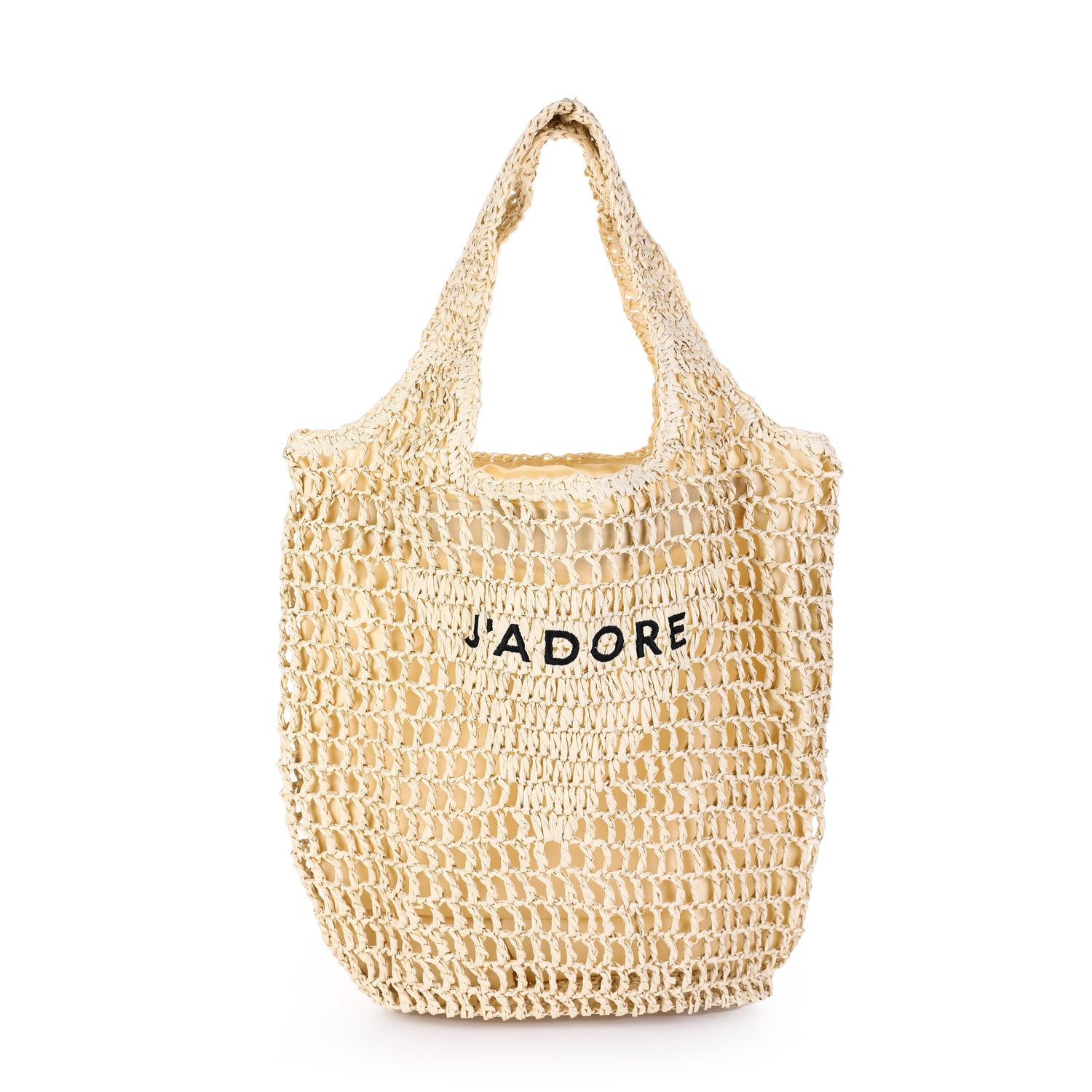 Strandtas  - dubbel hengsel - strandshopper - beachbag - beige