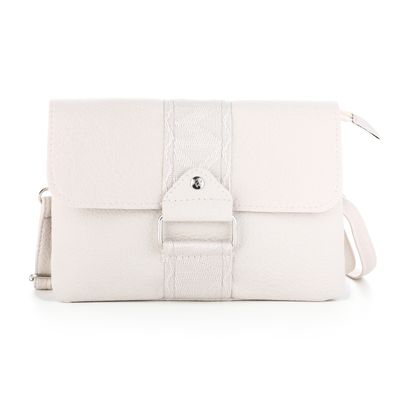 Schoudertas - tas van imitatieleer - beige