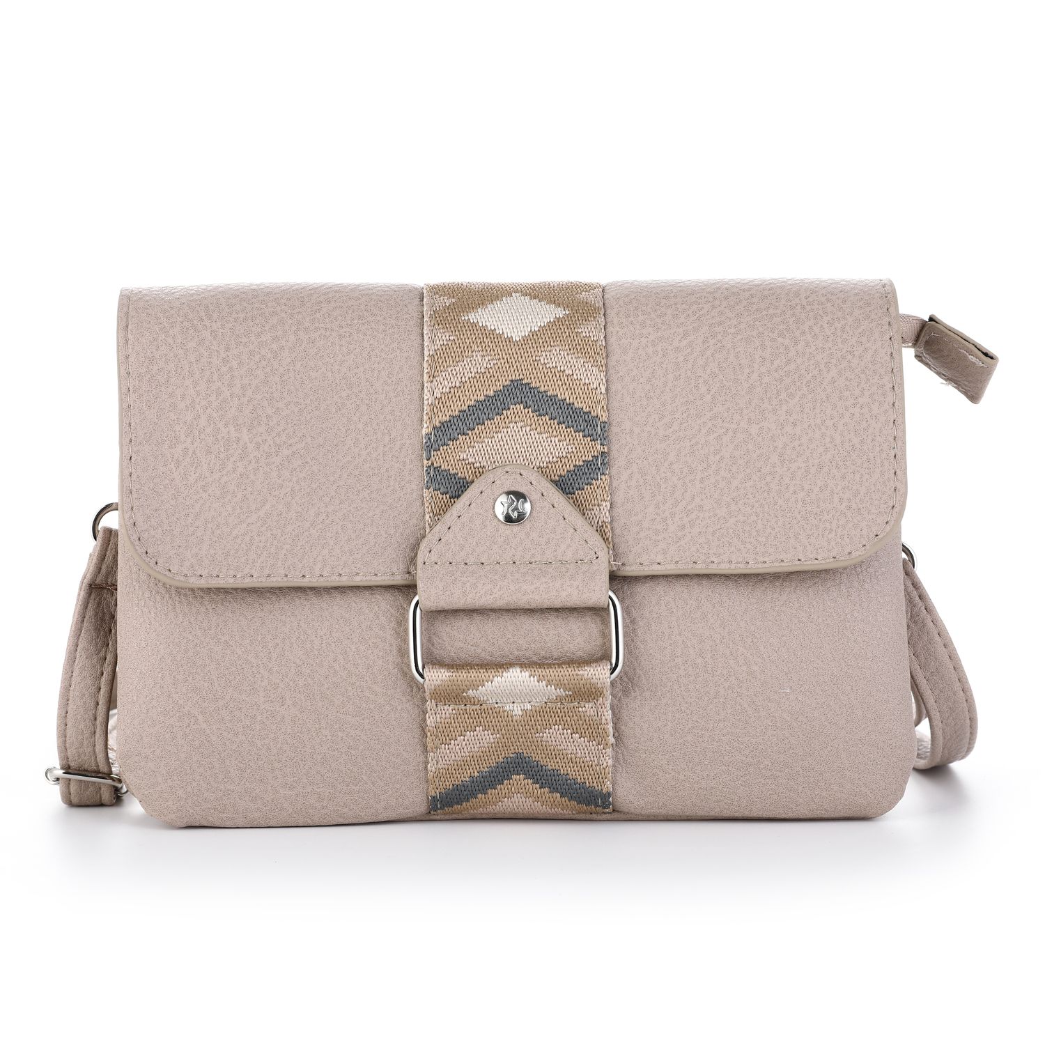 Schoudertas - tas van imitatieleer - khaki