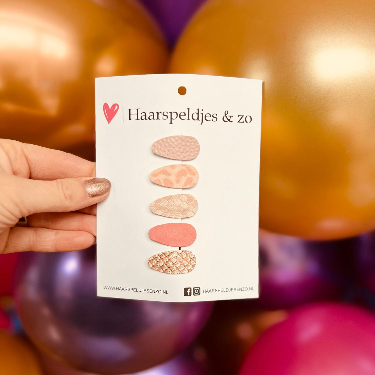 Baby haarspeldjes - mini - 2cm groot - voor de eerste lokjes haar - imitatieleer - roze