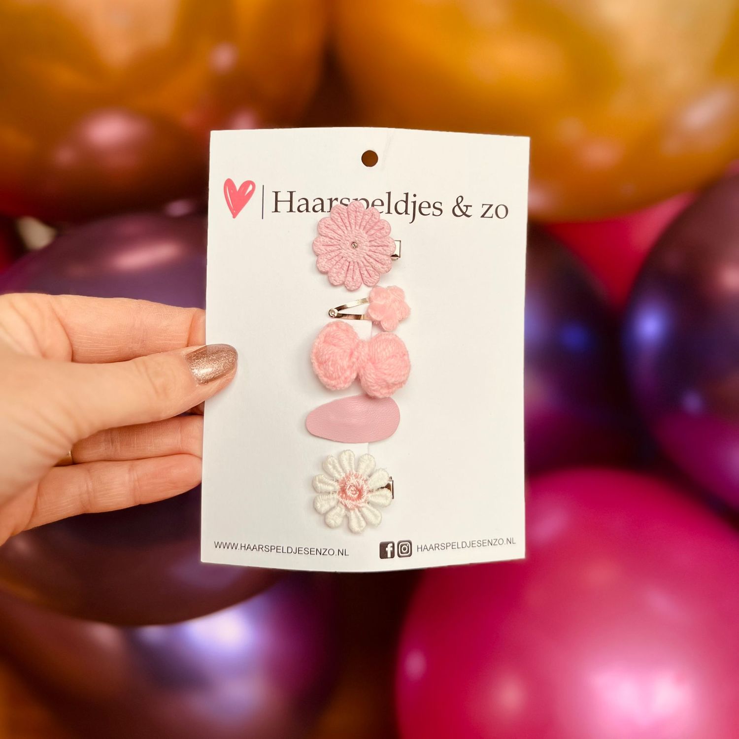 Baby haarspeldjes - mini - 2cm groot - voor de eerste lokjes haar - imitatieleer - bloemetjes - hartjes - sterretjes - roze