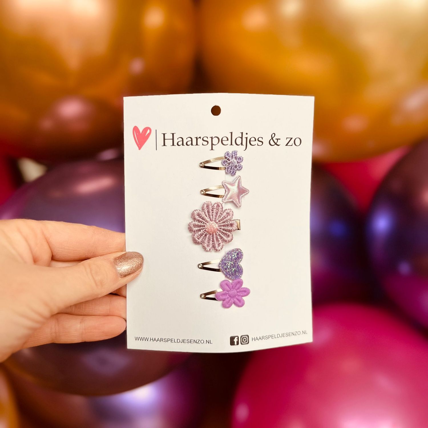 Baby haarspeldjes - mini - 2cm groot - voor de eerste lokjes haar - imitatieleer - bloemetjes - hartjes - sterretjes - kerst - feestdagen - glitters - paars