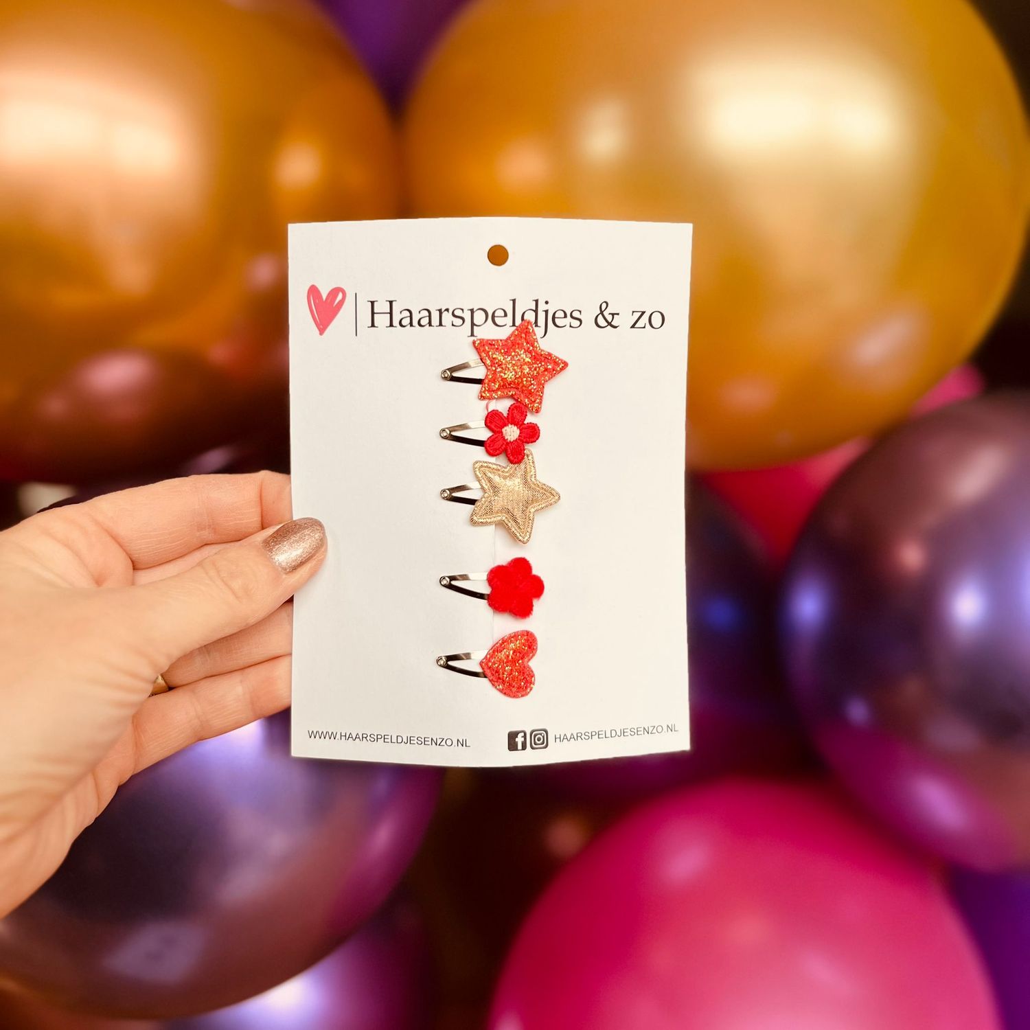 Baby haarspeldjes - mini - 2cm groot - voor de eerste lokjes haar - imitatieleer - bloemetjes - hartjes - sterretjes - kerst - feestdagen - glitters - rood