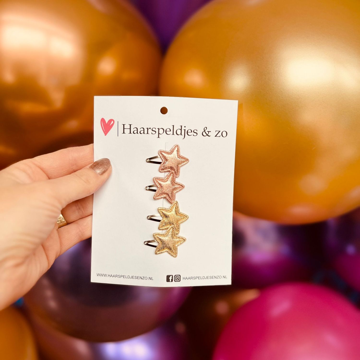 Baby haarspeldjes setje 70 - mini - 2cm groot - try-out - mix - voor de eerste lokjes haar - bloemetjes - goud/roze - glitters - kerst - feestdagen