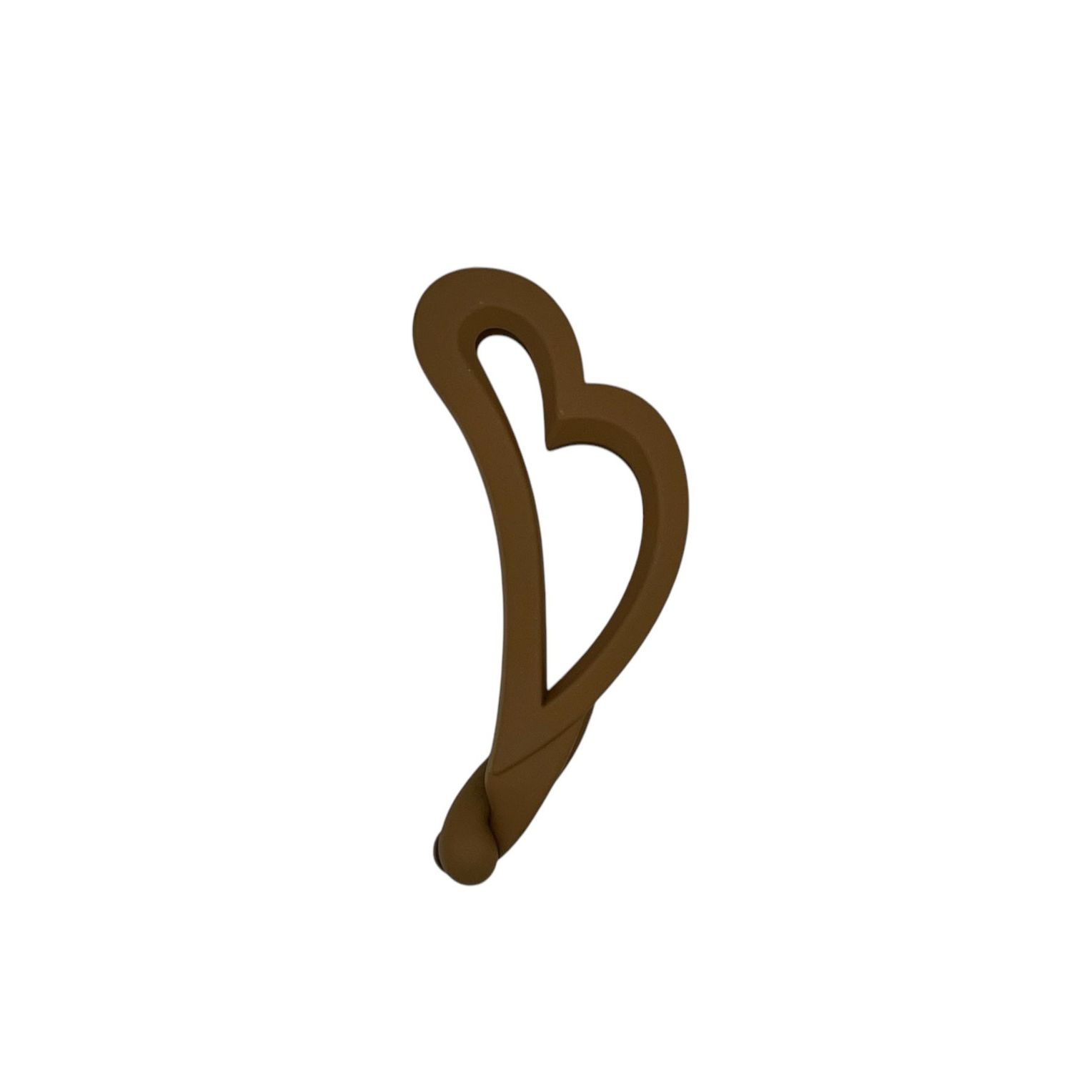 Bananen klem - bananen clip - haarklem - hartje - khaki