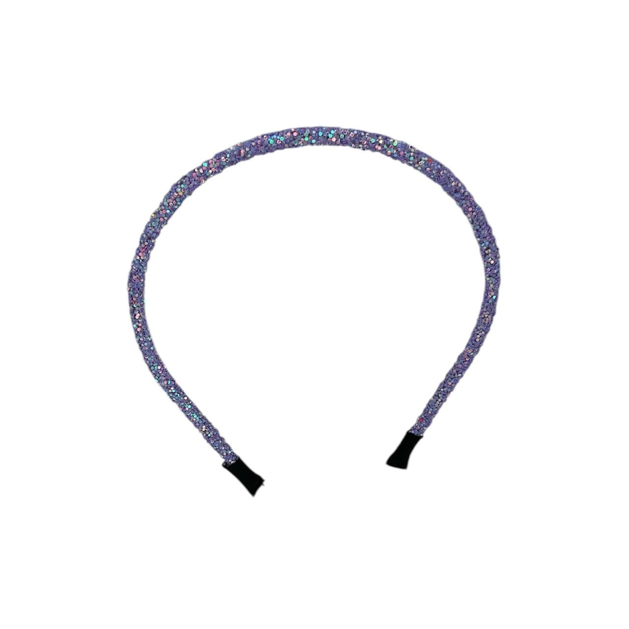 Diadeem - haarband - haaraccessoire - kinderen - volwassenen - kerst - feestdagen - chunky - glitters - glimmend - paars