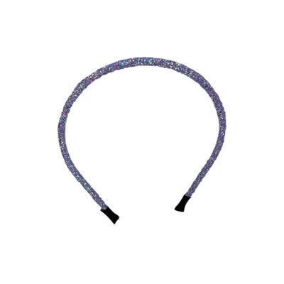 Diadeem - haarband - haaraccessoire - kinderen - volwassenen - kerst - feestdagen - chunky - glitters - glimmend - paars