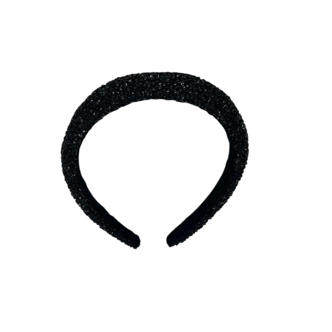 Diadeem - haarband - haaraccessoire - kinderen - volwassenen - kerst - feestdagen - chunky - glitters - glimmend - zwart