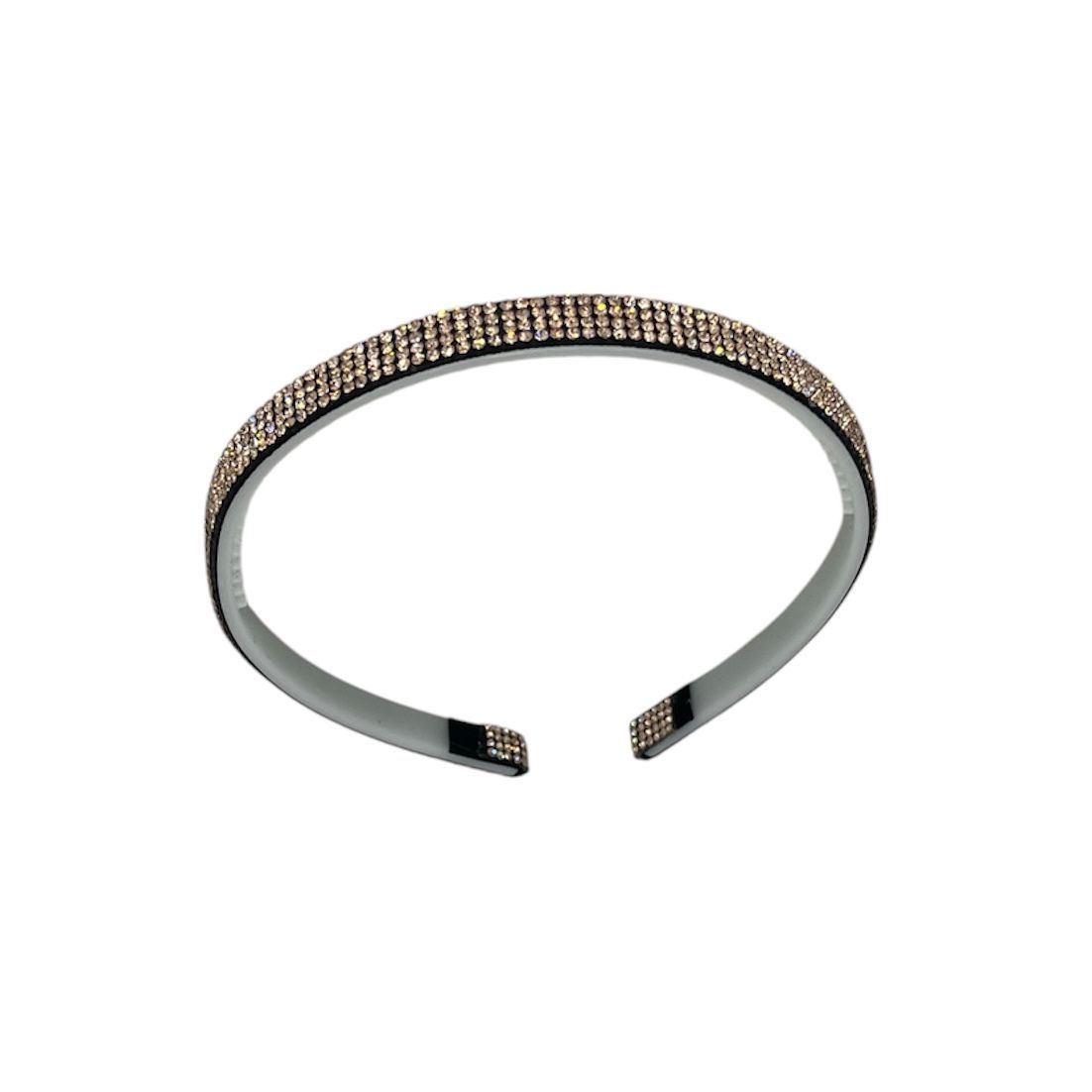 Diadeem - haarband - haaraccessoire - kinderen - volwassenen - kerst - feestdagen - strass steentjes - glimmend - koper